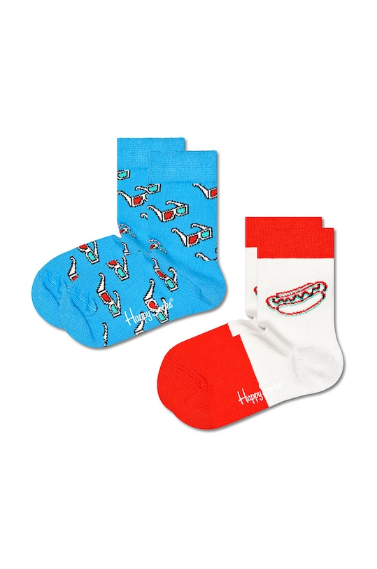 Happy Socks skarpetki dziecięce 2-Pack skarpetki długie multicolor KHTD02.6000