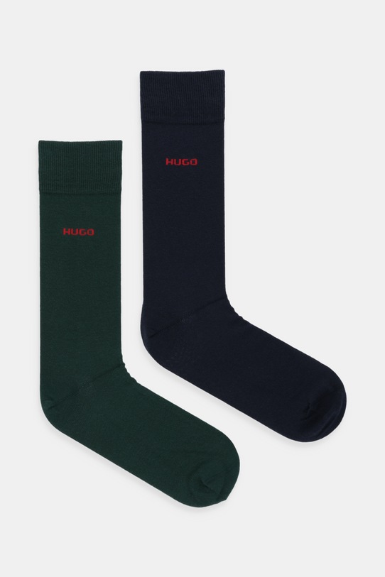 Κάλτσες HUGO (2-pack) ψηλές κάλτσες πράσινο 50468099