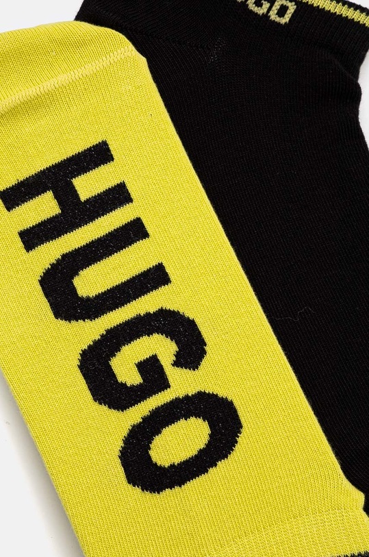 HUGO skarpetki 2-pack 50468102 żółty AW24