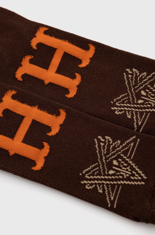 HUF skarpetki x Trasher sk00723 brązowy AW22