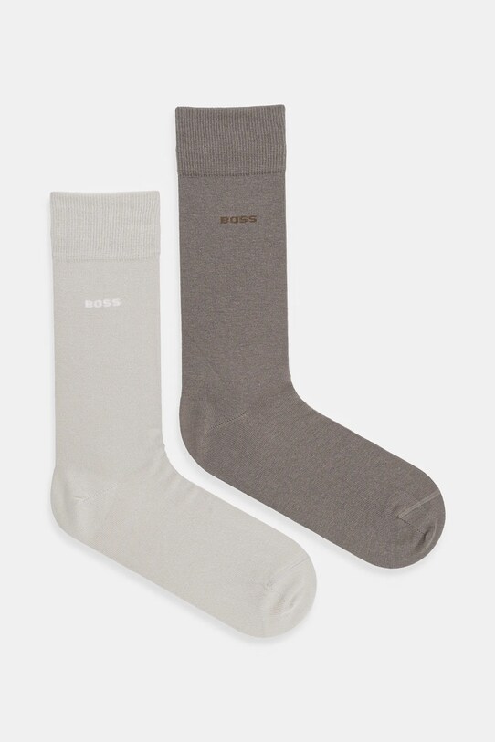 BOSS șosete 2-pack sosete lungi bej 50467709