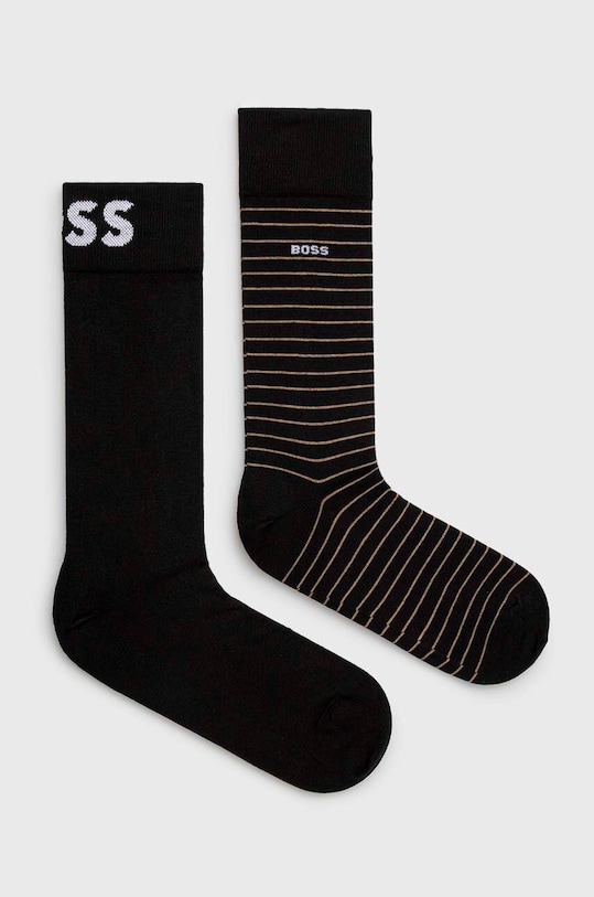 BOSS skarpetki 2-pack skarpetki długie czarny 50467722
