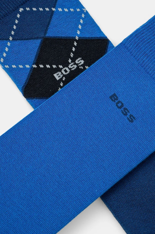 Ponožky BOSS 2-pak 2P RS Argyle CC 50478352 modrá AW24