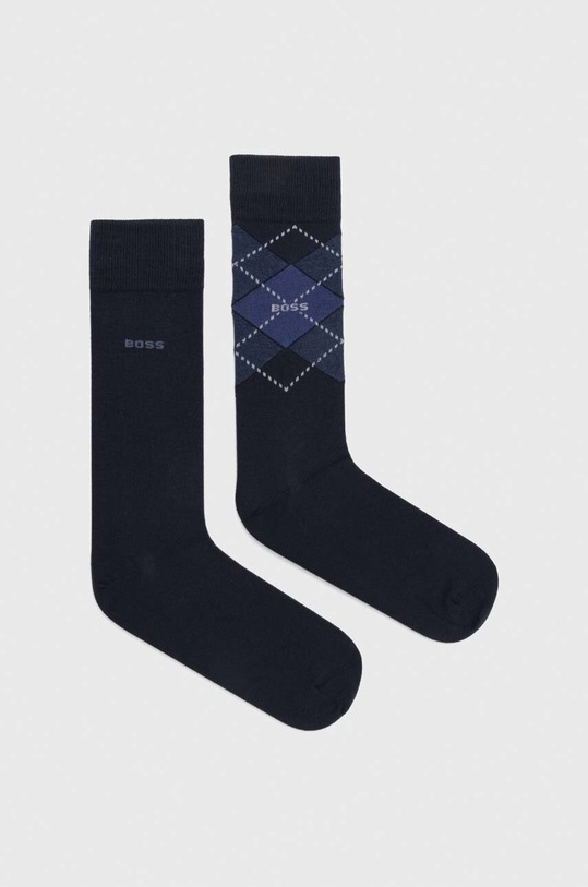 Ponožky BOSS 2-pack dlouhé ponožky modrá 50478352