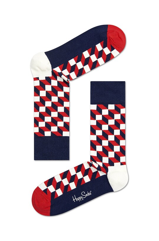Κάλτσες Happy Socks FIO01.6550.M σκούρο μπλε AW22