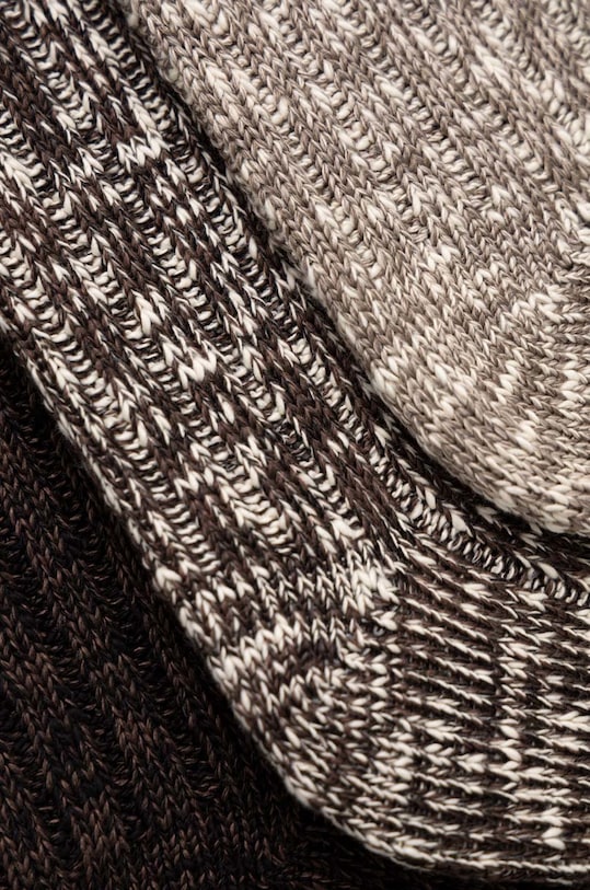 Κάλτσες Abercrombie & Fitch 3-pack KI112.3034.208 καφέ AW22