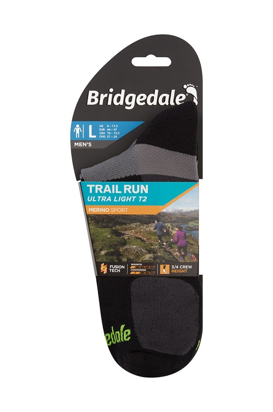 Oblečenie Ponožky Bridgedale Ultralight T2 Merino Sport 710201 čierna