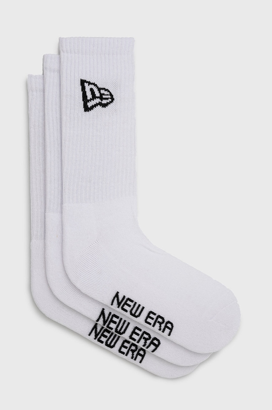 New Era sosete (3-pack) sosete lungi alb 13113558