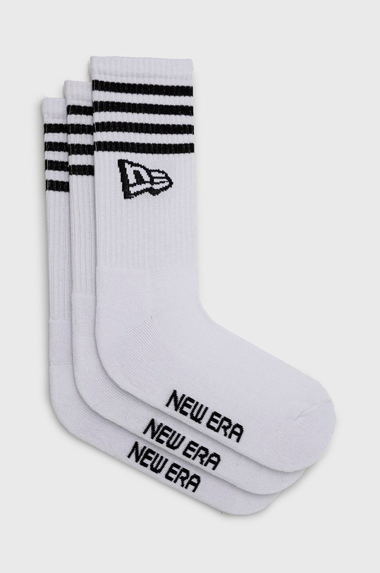 New Era sosete (3-pack) sosete lungi alb 13113626