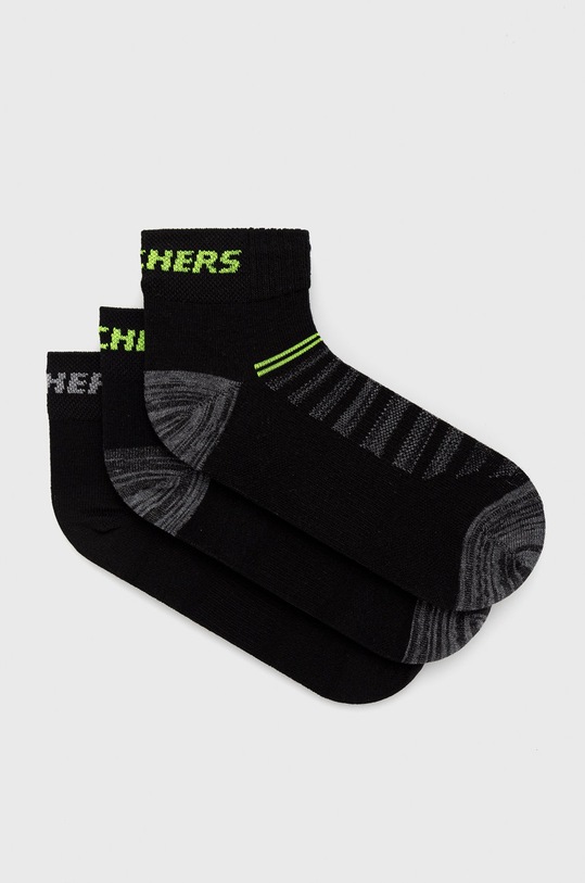 Skechers skarpetki (3-pack) skarpetki krótkie czarny SK42017.U