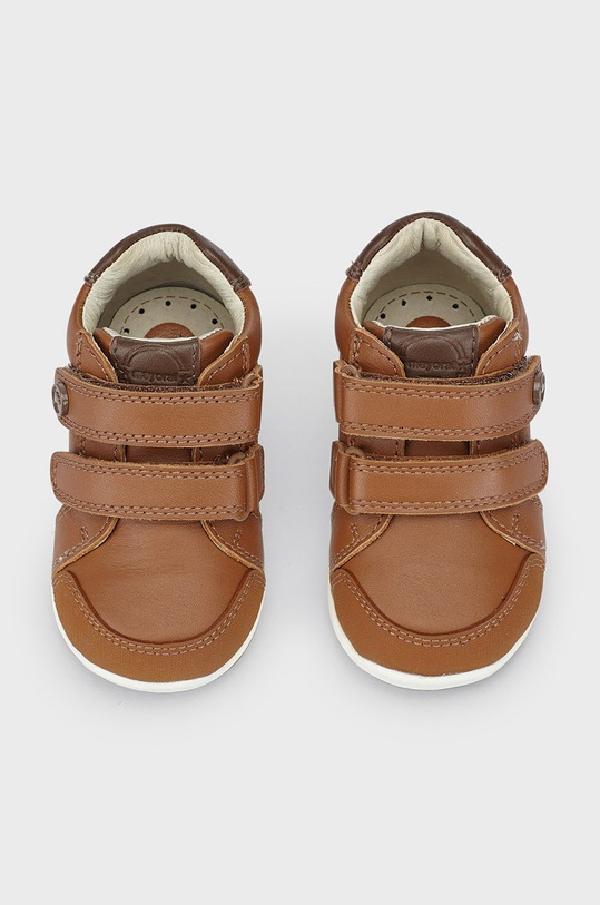 Mayoral półbuty skórzane dziecięce 42334.56A.Baby brązowy AW22