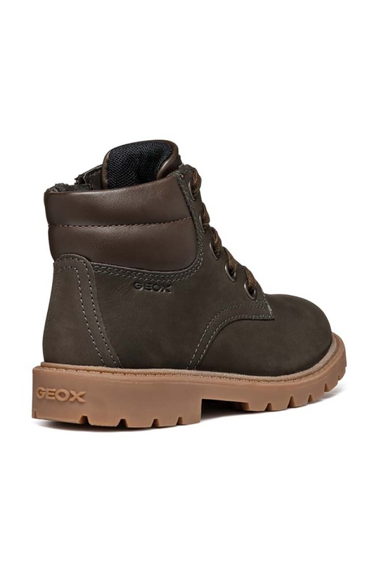 CHLAPEC Dětské semišové boty Geox J16FAB.032BC.26.27 hnědá
