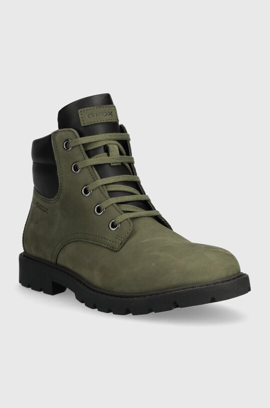 Geox ghete de iarna pentru copii din piele J16FAB.032BC.28.35 verde AW24