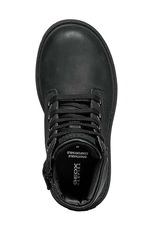 Geox ghete de iarna pentru copii din piele J16FAB.032BC.28.35 negru