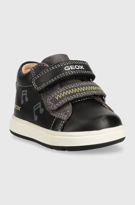 Geox półbuty skórzane dziecięce Biglia B264DB.08522 czarny AW22