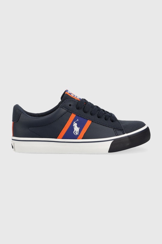 Dětské sneakers boty Polo Ralph Lauren semišová kůže námořnická modř RF103743