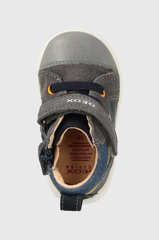 Geox incaltaminte din piele pentru copii Biglia gri B044DA.0CL22