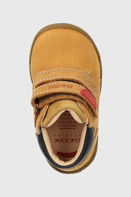 Δερμάτινα παιδικά κλειστά παπούτσια Geox καφέ B164NC.03285