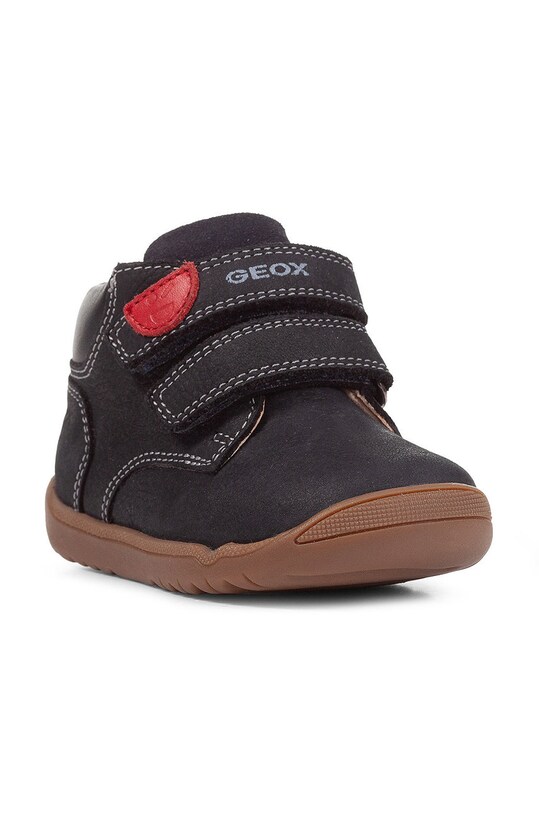 Detské kožené poltopánky Geox B164NC.03285 tmavomodrá AW24