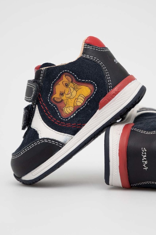 CHLAPEC Dětské polobotky Geox Rishon B260RC.08522 námořnická modř