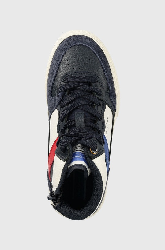 Pepe Jeans sneakersy skórzane dziecięce granatowy PBS30528