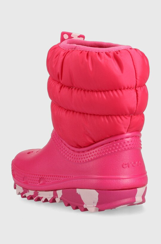 Хлопчик Дитячі чоботи Crocs 207683.CROCS.CLASSIC.NEO.PUFF.BOOT.T рожевий