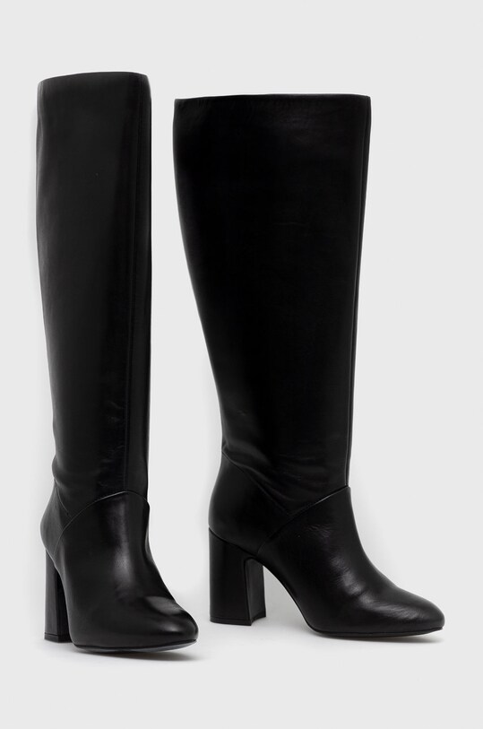 Sisley kozaki skórzane 8G9LWD00V.700 czarny AW22