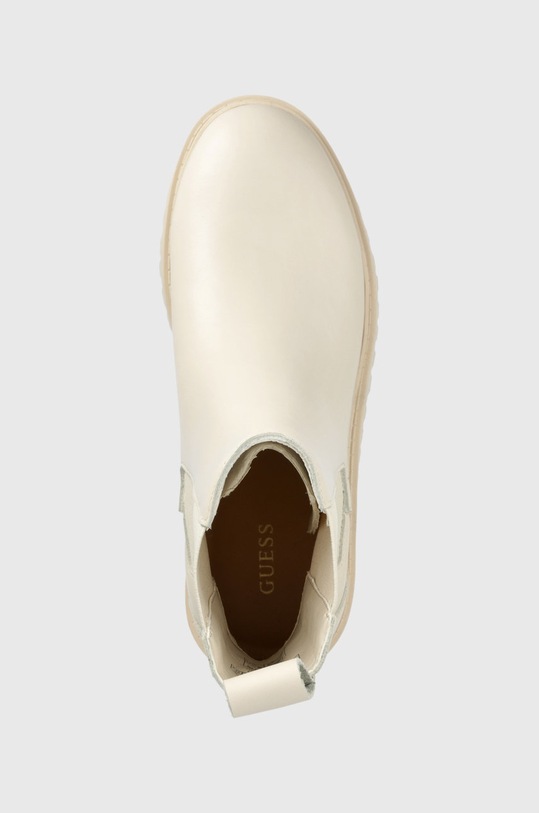Kožne gležnjače Guess Oakess bež FL7OAK.LEA10.IVORY
