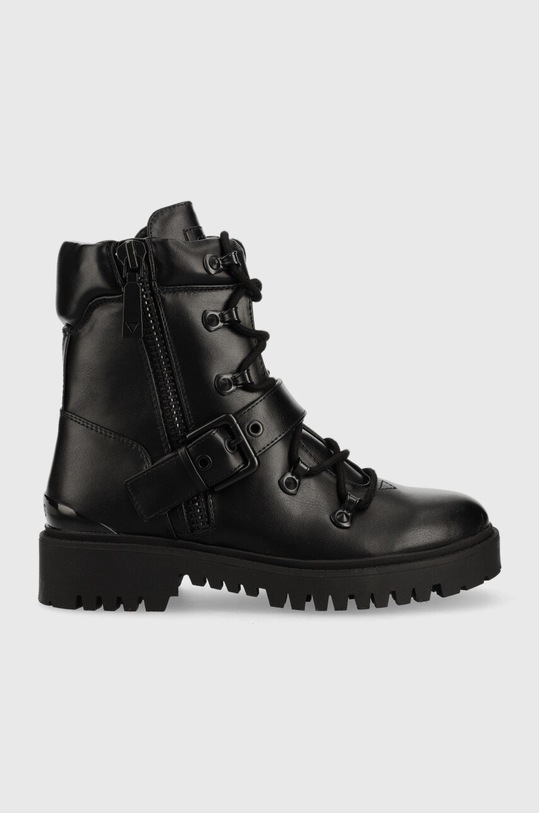 Guess workery Oklee imitacja skóry licowej czarny FL7OKL.LEA10.BLACK