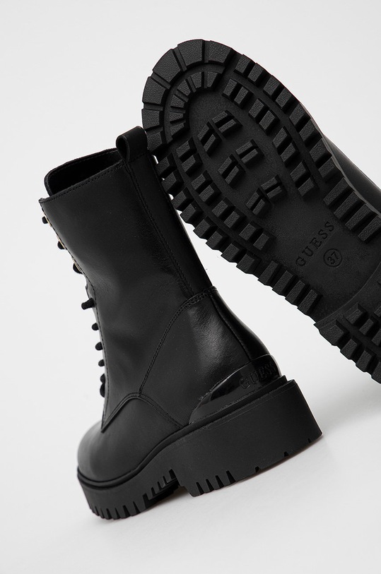 Obuwie Guess workery skórzane Olone FL7OLO.LEA10.BLACK czarny