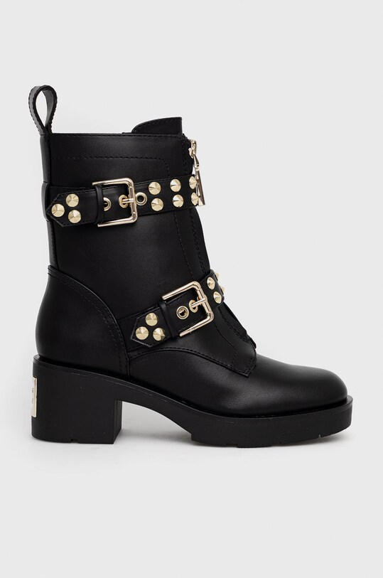 Μποτάκια Guess Pimen 5-8 cm μαύρο FL7PIM.ELE10.BLACK
