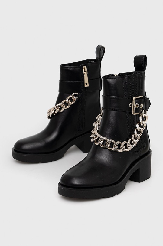Guess botki Parsle FL7PRL.ELE10.BLACK czarny AW22