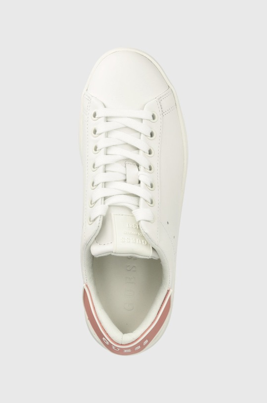 Guess sneakersy skórzane Rockie biały FL7RC5.LEA12.WHIRO
