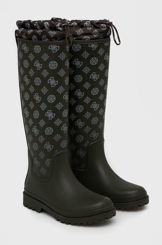 Gumene čizme Guess Reisa FL7REI.FAL11.OLIVE zelena AW22