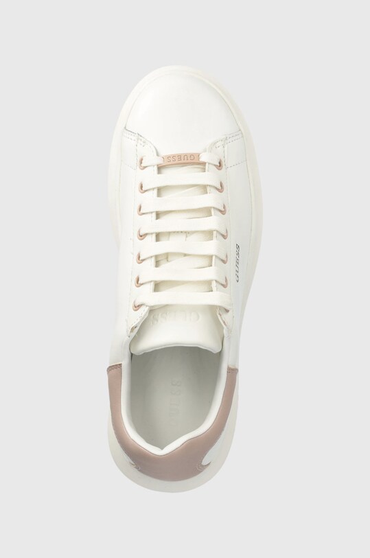 Guess sneakersy skórzane VIBO biały FL7RNO.ELE12.WHIPI