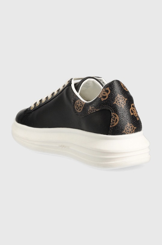 Obuwie Guess sneakersy skórzane VIBO FL7RNO.FAL12.BLKBR czarny