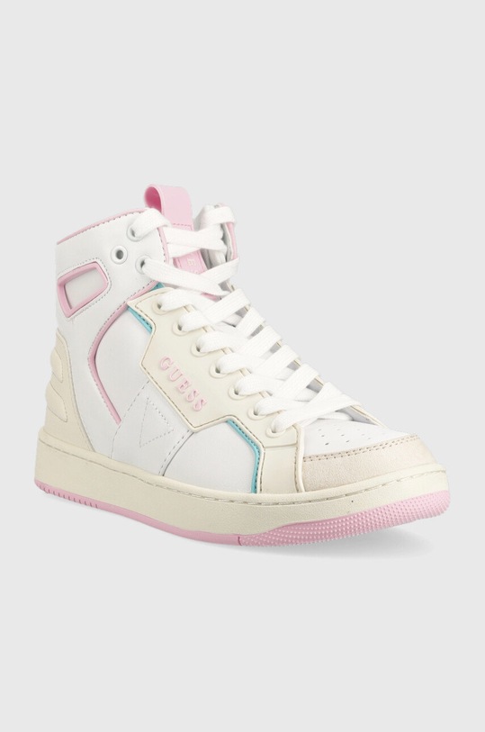 Guess sneakersy Basqet FL7BSQ.LEA12.WHIPI biały AW22
