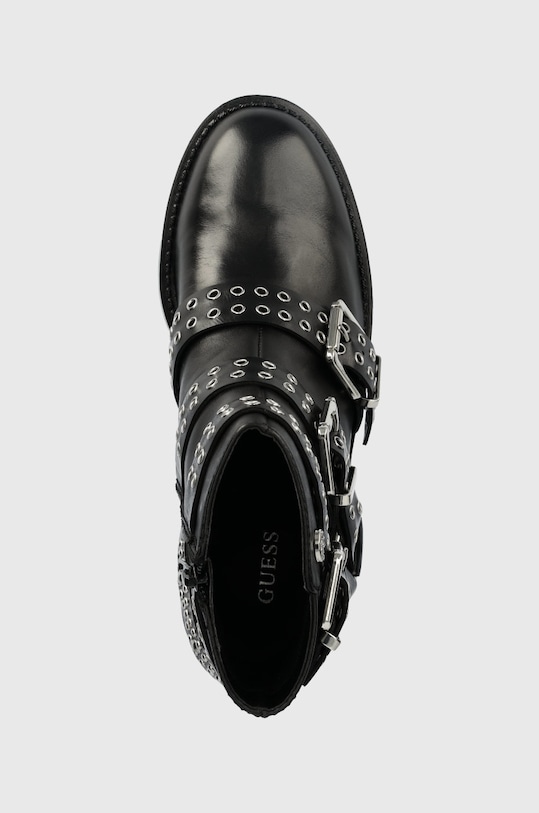 Guess botki skórzane Fifii czarny FL7FFI.ELE10.BLACK