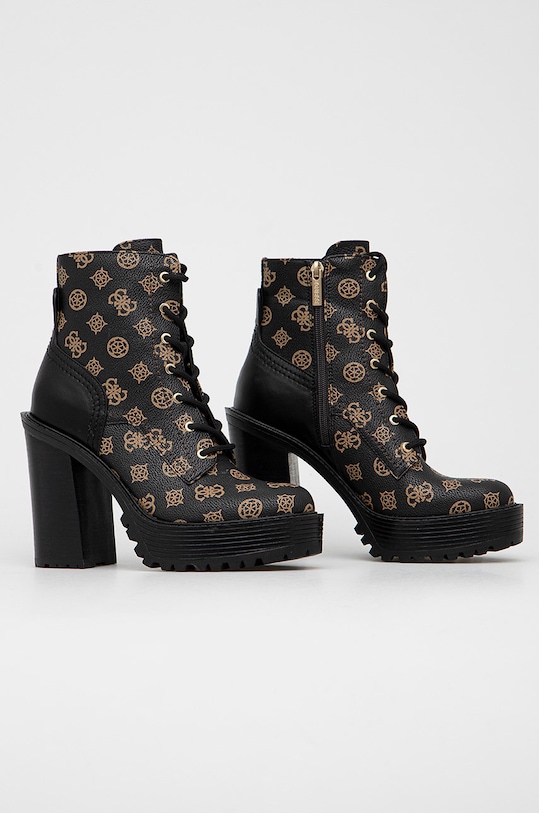 Guess botki Kalissa FL7KSA.FAL10.BROCR czarny AW22