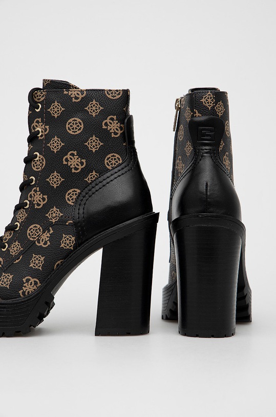 Obuwie Guess botki Kalissa FL7KSA.FAL10.BROCR czarny