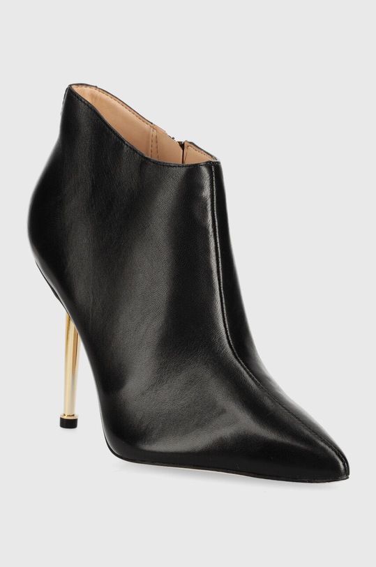 Guess botki skórzane Sazzi FL7SAZ.LEA09.BLACK czarny AW22