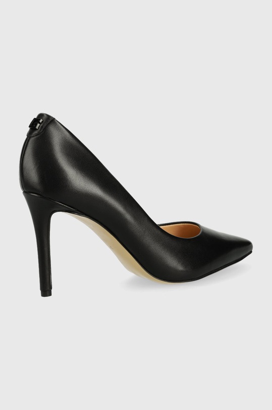 Guess szpilki skórzane PIERA FL5PIE.LEA08.BLACK czarny AA00