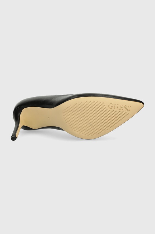 Guess szpilki skórzane PIERA FL5PIE.LEA08.BLACK czarny