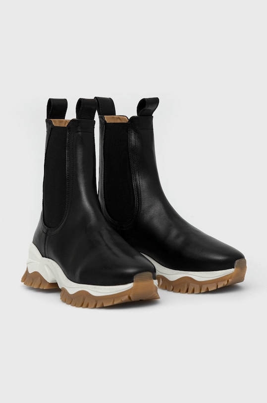 Tiger Of Sweden sztyblety skórzane Saltisia S71133004.050 czarny AW22