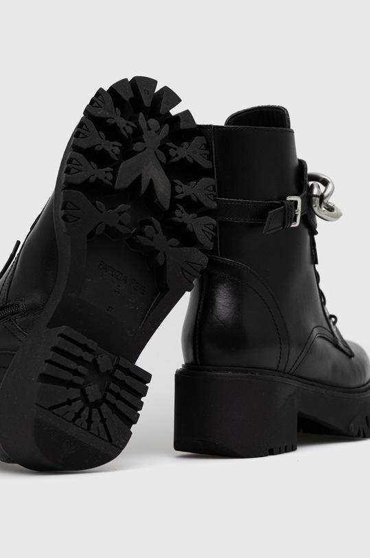 Obuwie Patrizia Pepe sztyblety skórzane 8Y0014.L011.K347 czarny