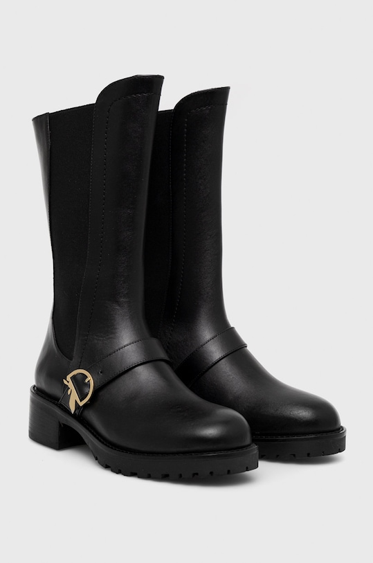 Patrizia Pepe sztyblety skórzane 8Y0284.L011.K103 czarny AW22