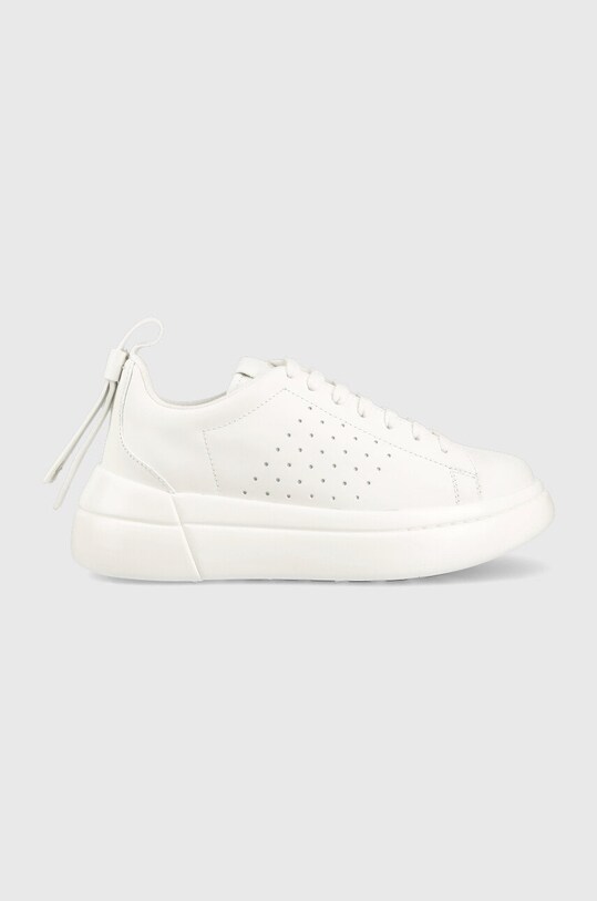Red Valentino sneakersy skórzane platforma biały 1Q0S0E11STP.0BO