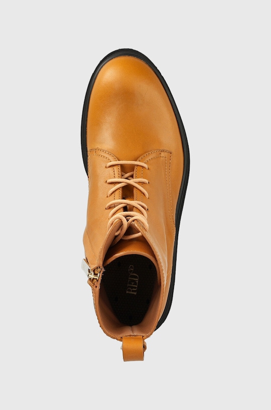 Kožené členkové topánky Red Valentino hnedá 1Q0S0E46DMH.CNY