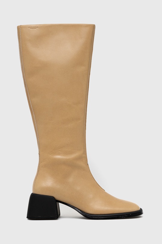 Kožne čizme Vagabond Shoemakers zrnata koža bež 5445.101.10
