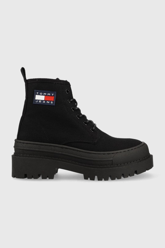 Tommy Jeans workery Foxing Boot nieocieplane czarny EN0EN01903.BDS